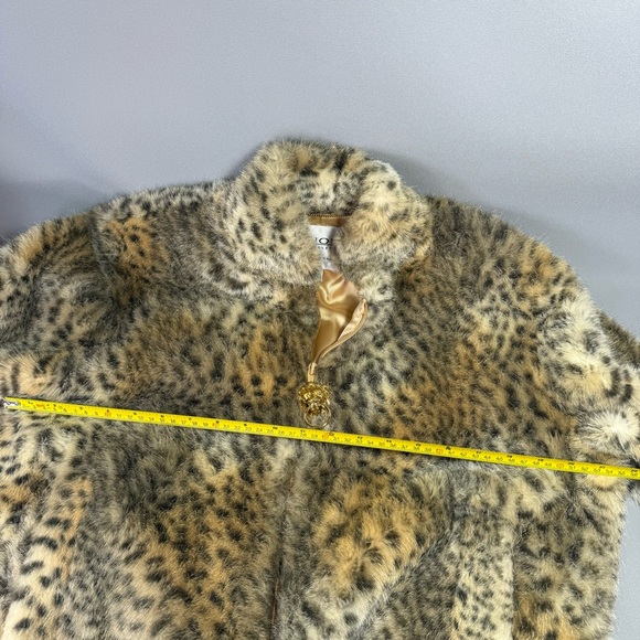 St. John Animal Print Faux Fur Bomber Jacket - Picture 11 of 16